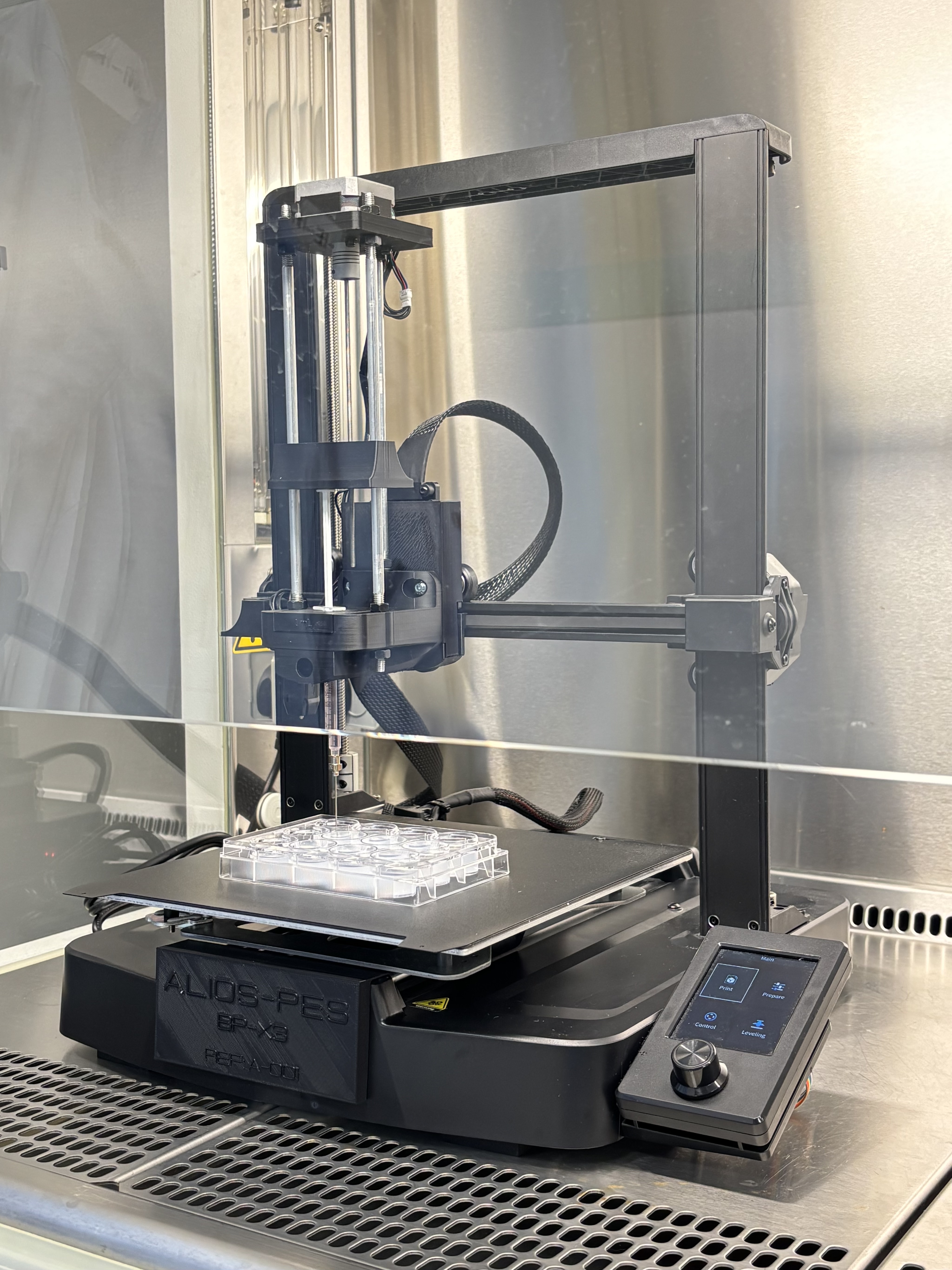 The BP-X3 3D bioprinter on a laboratory bench
